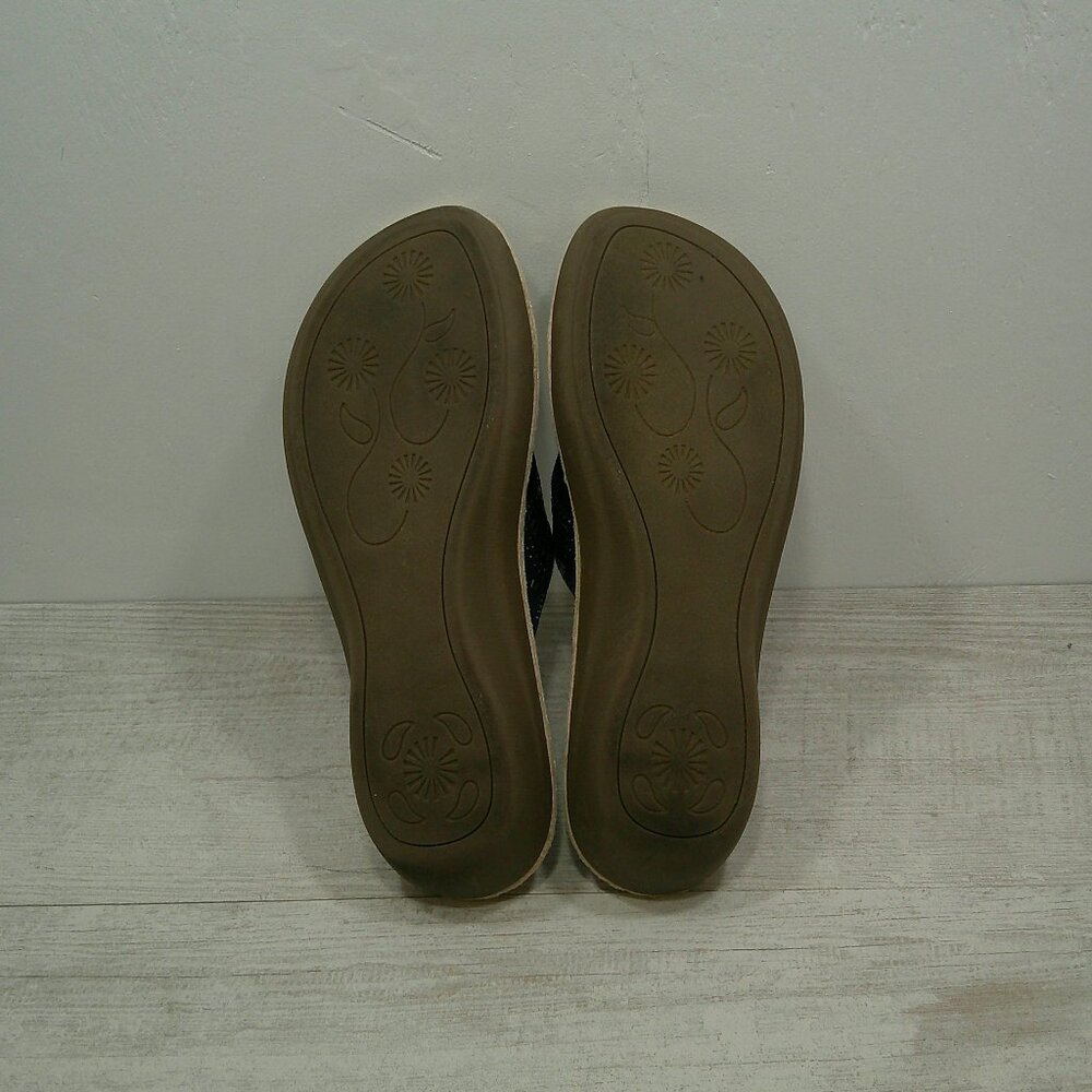 CLIFFS BY WHITE MOUNTAIN Navy Women's Cienna Mini Wedge Flip Flop Sandal Size 11 - Picture 11 of 11